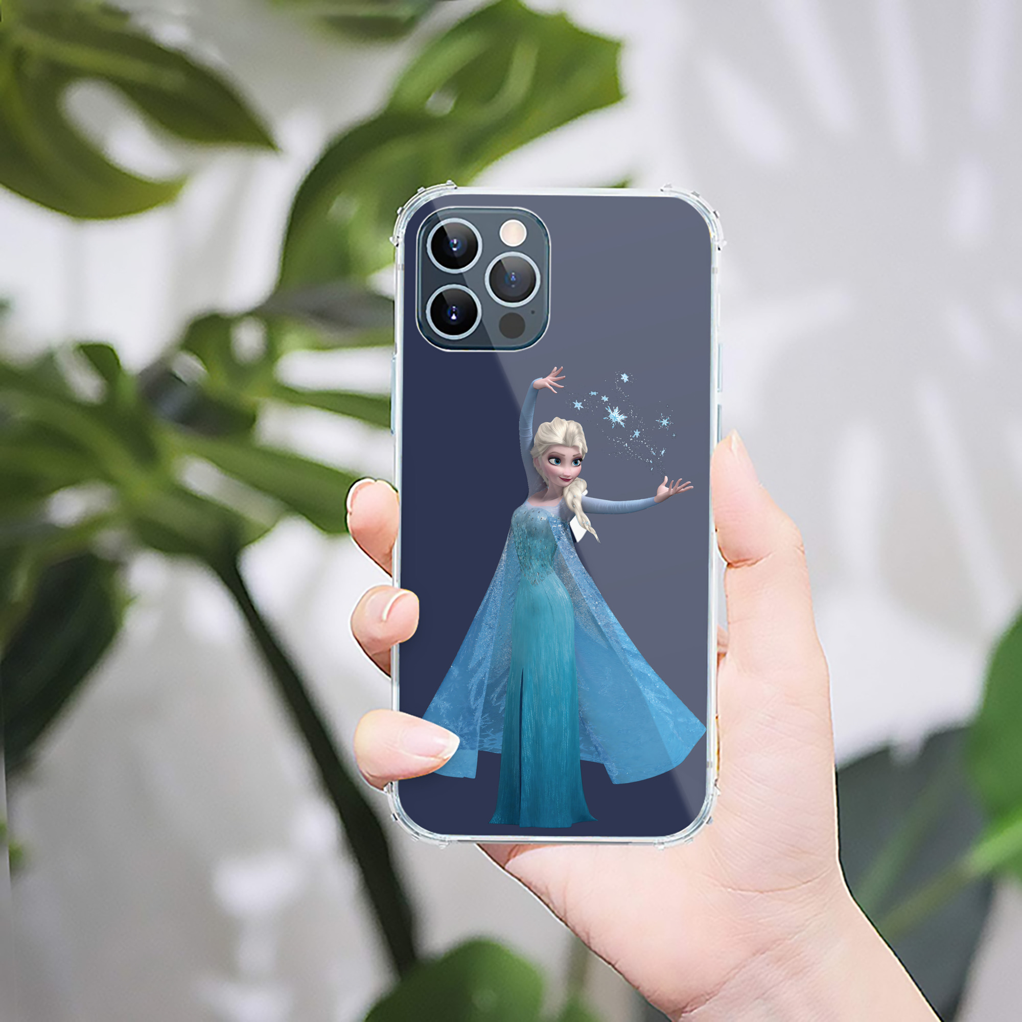 （画像用） アナと雪の女王 アンナ エルサ Frozen Anna Elsa 【iPhone 12シリーズ対応】透明スマホケース（クリアソフトケース）